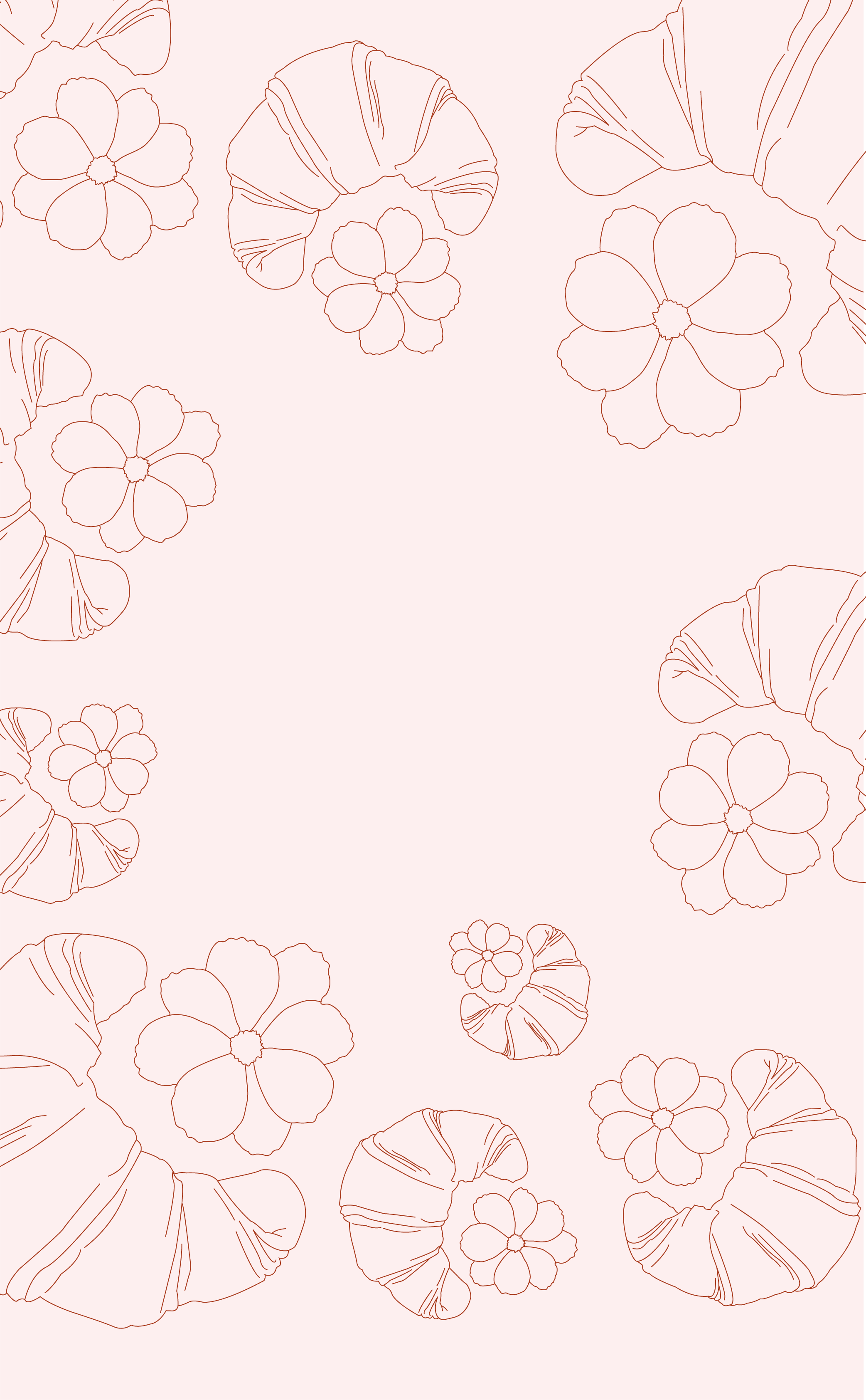 Brown Crescent Moon & Flower花とクロワッサンがある暮らし